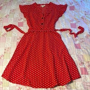 Polka dot dress 💋❤️